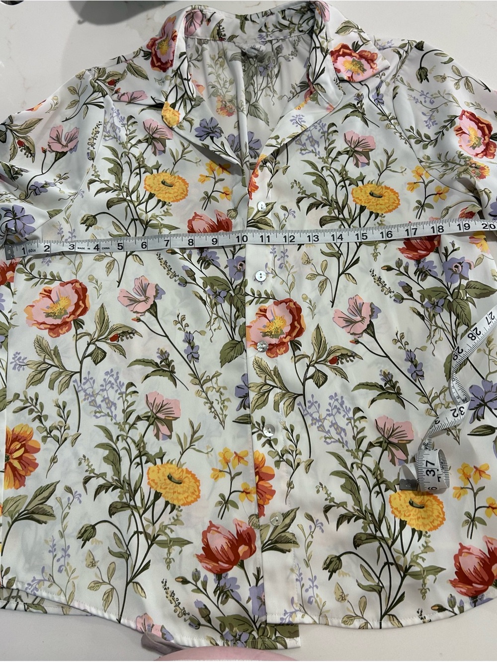 Joie from Anthropologie Silk feel Floral Button-Up Shirt - Picture 4 of 6